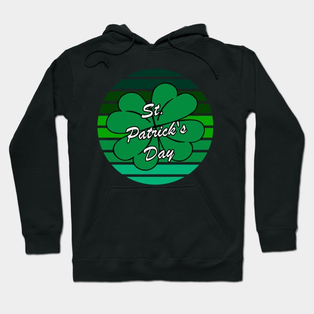4 Leaf Clover Shamrock St. Patrick's Day Hoodie by Tpixx